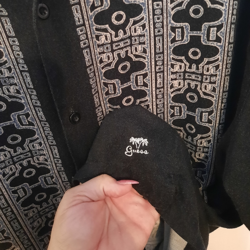 VINTAGE Mens GUESS button up - Picture 3 of 4